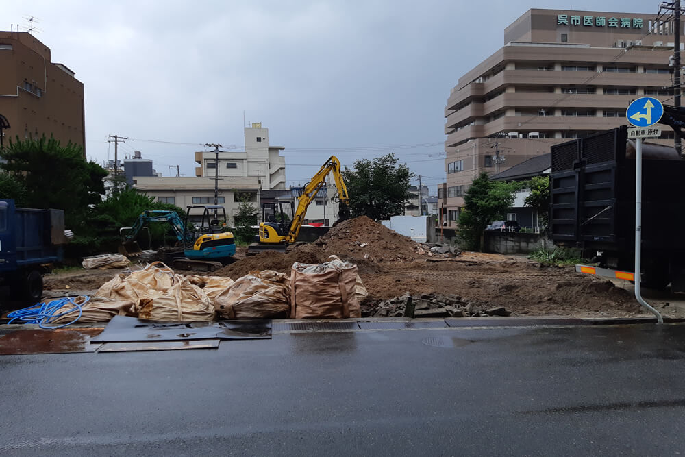 呉市　木造2階建撤去２