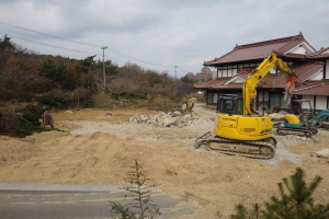 東広島市　土砂災害現場　木造+RC